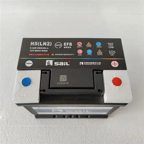 风帆原装启停电瓶efb60a适配哈弗h2h6m6本田思域汽车电瓶