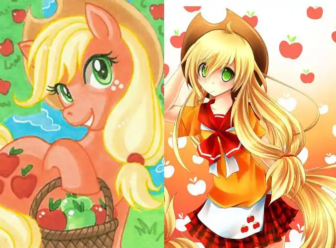 小马宝莉全员拟人,捣蛋碧琪爱卖萌,穿睡衣的柔柔是性感折翼天使