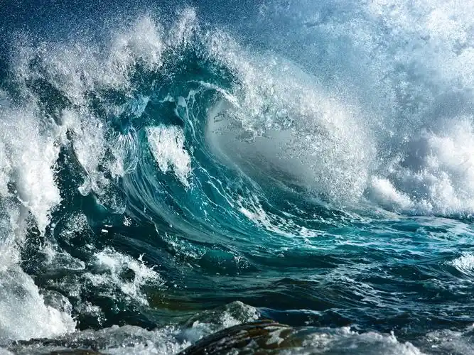 海上的狂风巨浪 壁纸 - 1920x1440