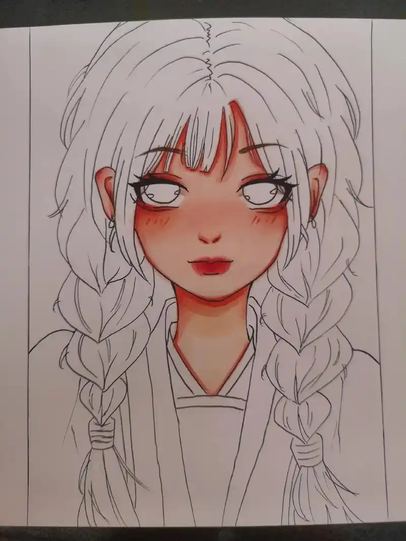 手绘 #稿子勿用 #稿子展示 #马克笔 #画渣日常  - 抖音