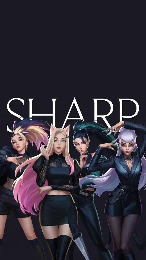 联盟lol星籁歌姬kda同人萨勒芬妮4k高清手机壁纸全面屏竖屏默认专辑