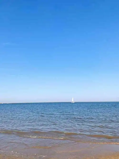 天津东疆湾沙滩景区-"四岁的糯米还没有看到过海,天气终于暖和了.