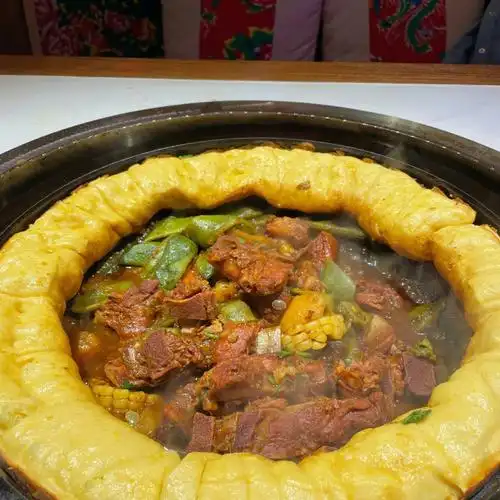 西安美食探店小锅烀饼嘎嘎香