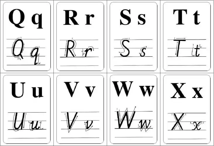 英文26个字母卡片(学生用,已排好版,可直接打印)_word文档在线阅读与