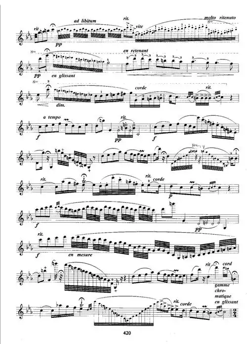 流浪者之歌 萨拉萨蒂 小提琴谱 五线谱