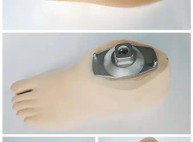 假肢配件单孔动踝脚静踝脚大腿假肢小腿假肢聚氨酯脚板假肢定做 动踝