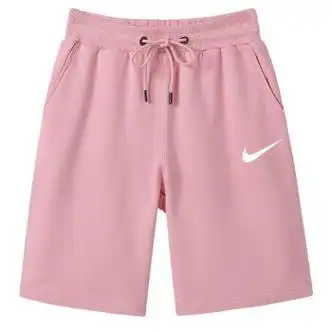 运动短裤女夏季纯棉薄款跑步健身外穿五分裤女生阔腿大码裤潮百搭粉色