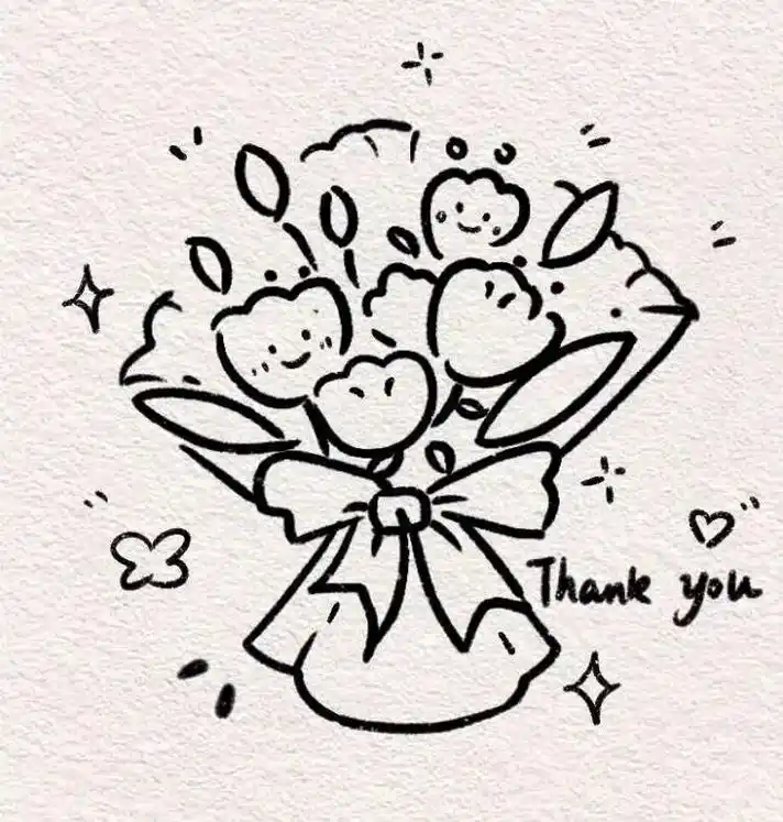 图文伙伴计划 一束花怎么画?简笔画教程,画一束可爱的花送给 - 抖音