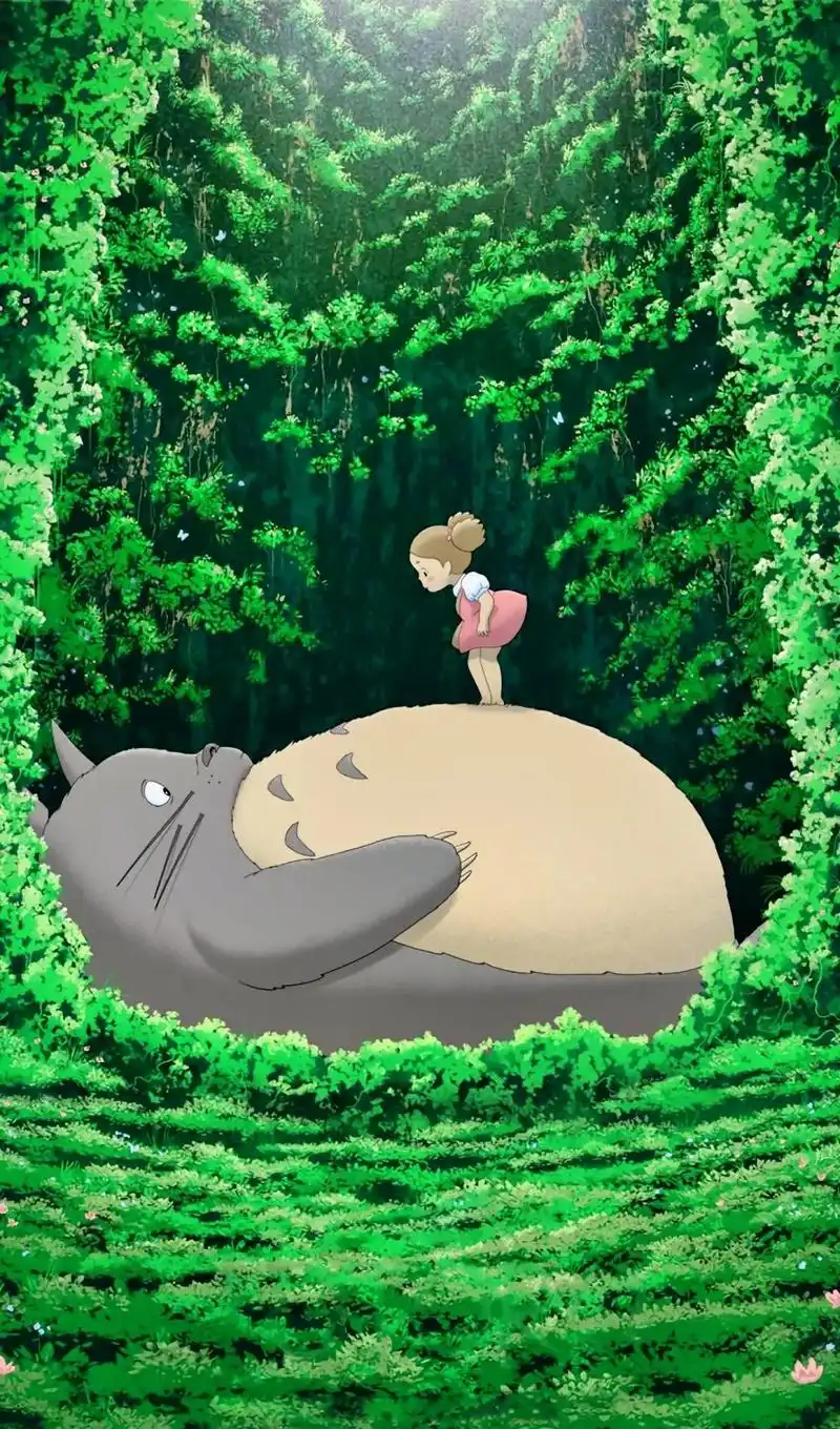 每日一更#龙猫宫崎骏 #治愈系壁纸"做一个温柔的人,永远不 - 抖音