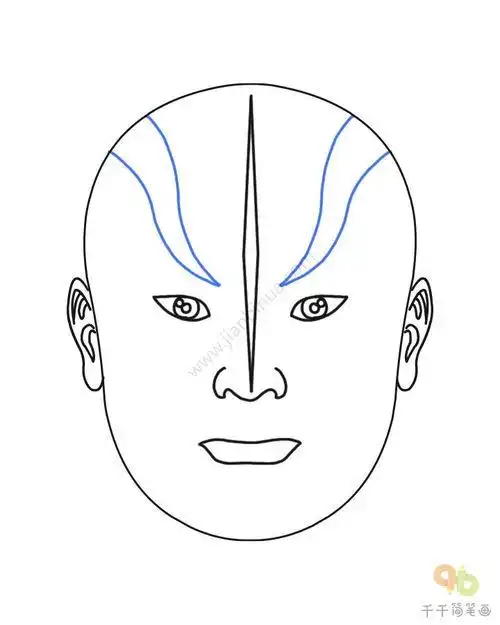画京剧脸谱简笔画画法脸谱简笔画脸谱图片简笔画儿童绘画素材中国国粹