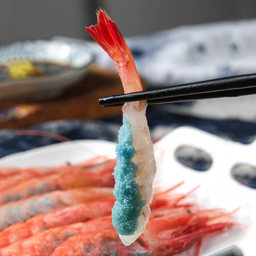 京战 北极甜虾刺身生吃大号北极虾即食寿司虾冰虾腹籽 2斤装北极甜虾