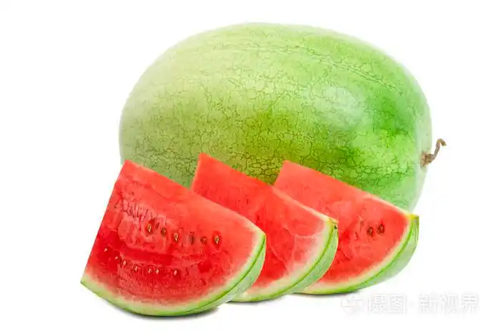 西瓜上白色隔离