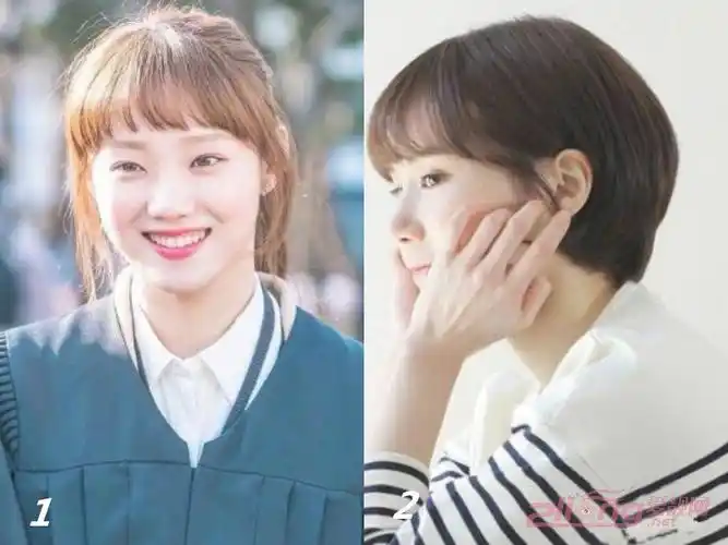 圆形短刘海发型剪这样刘海很呆萌