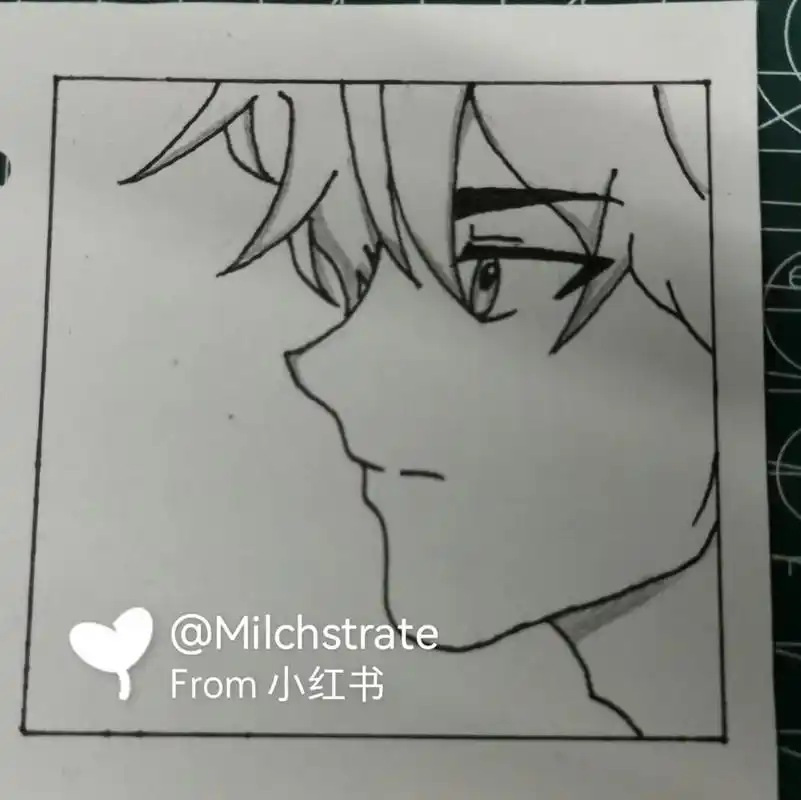 动漫人物简笔画教程 临摹手绘头像 画画的日常 简笔画 零基础学画画