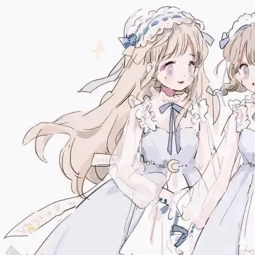 超可爱的动漫闺蜜头像