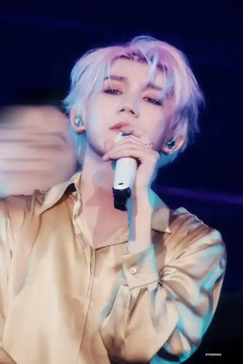 王源头发漂的都滋毛了