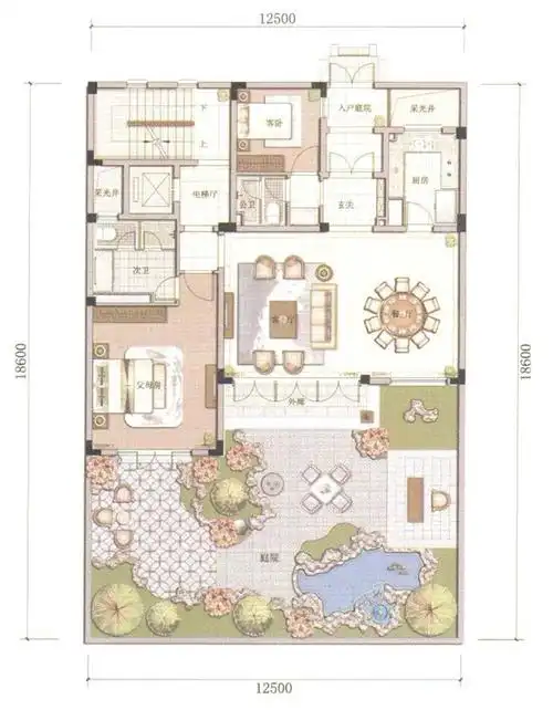 绿城江南里260㎡地上一层_绿城江南里户型图-杭州搜狐焦点网