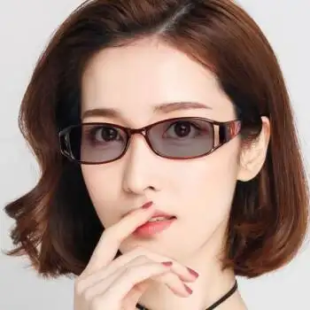年轻女生戴的变色眼镜抗蓝光平光镜墨镜女士小框眼镜时尚潮sdanlerb