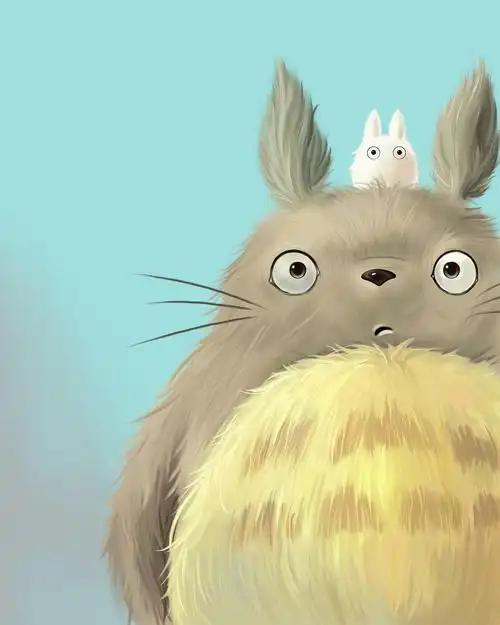 手绘龙猫|插画|创作习作|脑壳二疼 - 临摹作品 - 站酷 (zcool)