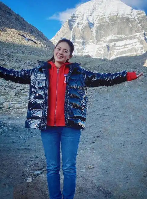 王力可虽然没有大火但是生活照的颜值很高绝对的美人一枚