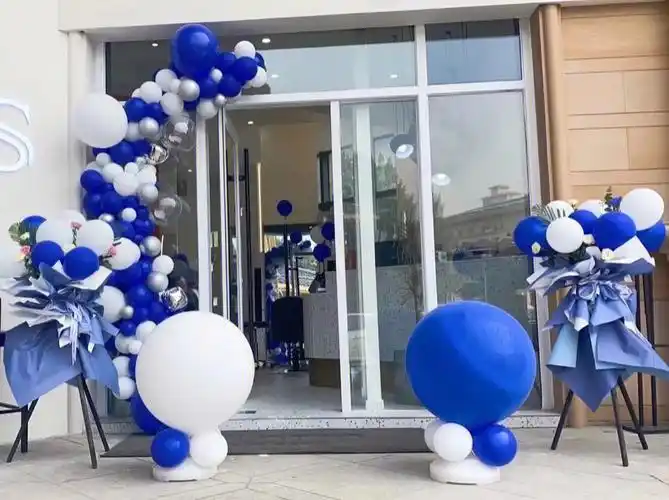 美发店开业气球布置