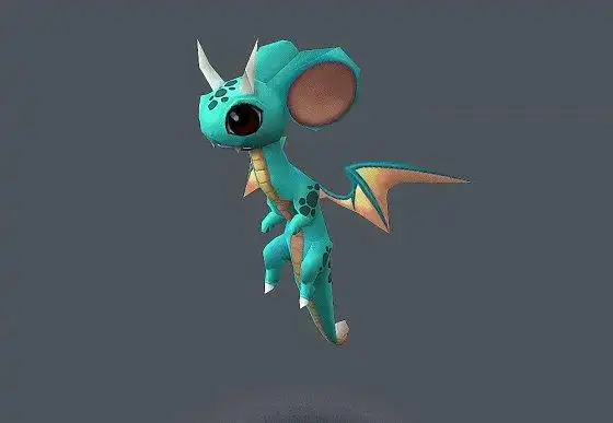 卡通 小飞龙 带完整动画 宠物精灵 可爱精灵龙