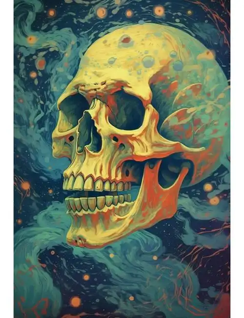 梵高画作《头骨与燃烧的香烟》解读