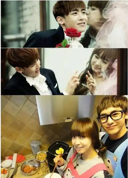 来自人气男团2pm的尼坤和来自f(x)的队长宋茜,两人