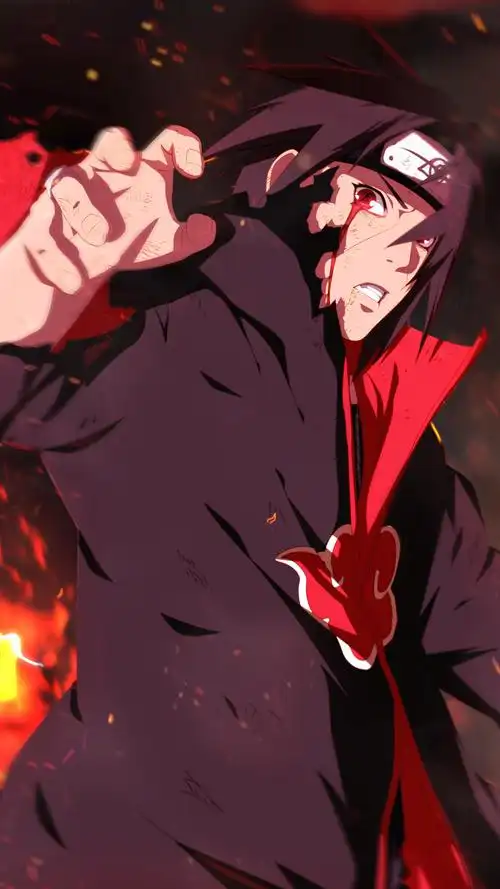 上一张下一张简介火影忍者宇智波鼬手机壁纸,分享一组酷炫帅气的火影