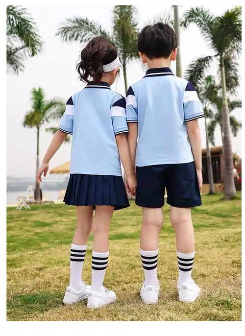 校服套装小学生夏季儿童短袖学院风班服幼儿园园服夏装演出服新款