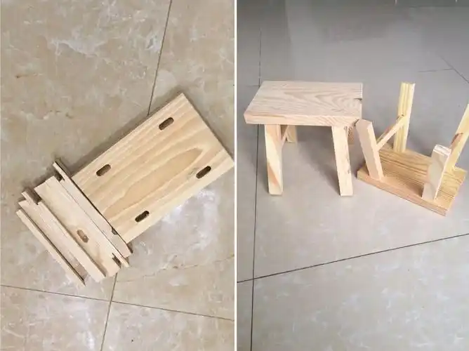 皇豹木diy小椅子儿童小板凳榫卯交作业凳子手工安全实木家用椅子