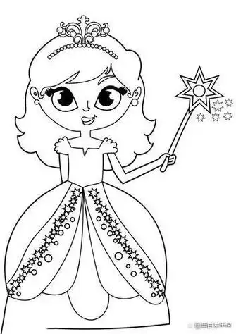 10张公主简笔画图片