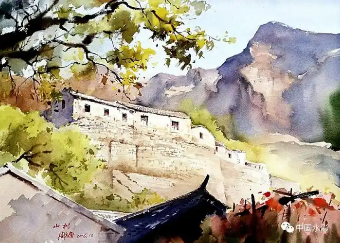 老北京古建筑水彩画