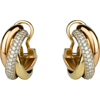 款式鉴赏丨卡地亚trinity系列耳钉合集