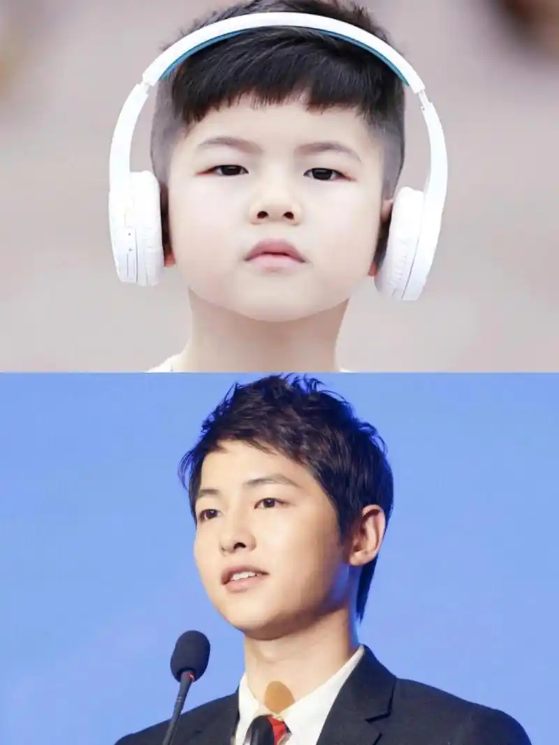 沙溢儿子-东北宋仲基安吉萌娃长大了,胖胖的好可爱,五官还是好看的就