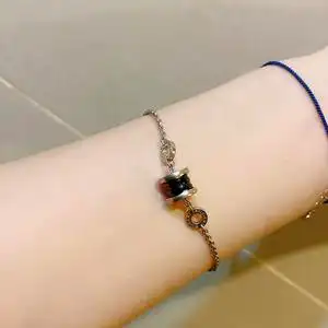 宝格丽bvlgari小红人慈善款925银陶瓷女士手链