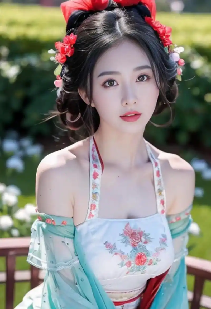 古风美女,婀娜多姿,俏丽妩媚