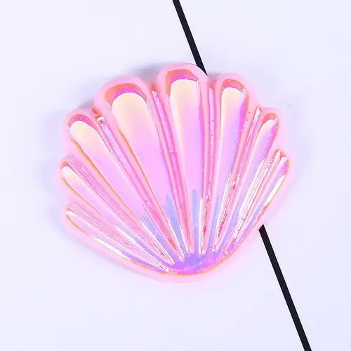 树脂电镀大贝壳奶油手机壳配件 七彩贝壳 史莱姆diy饰品配件材料