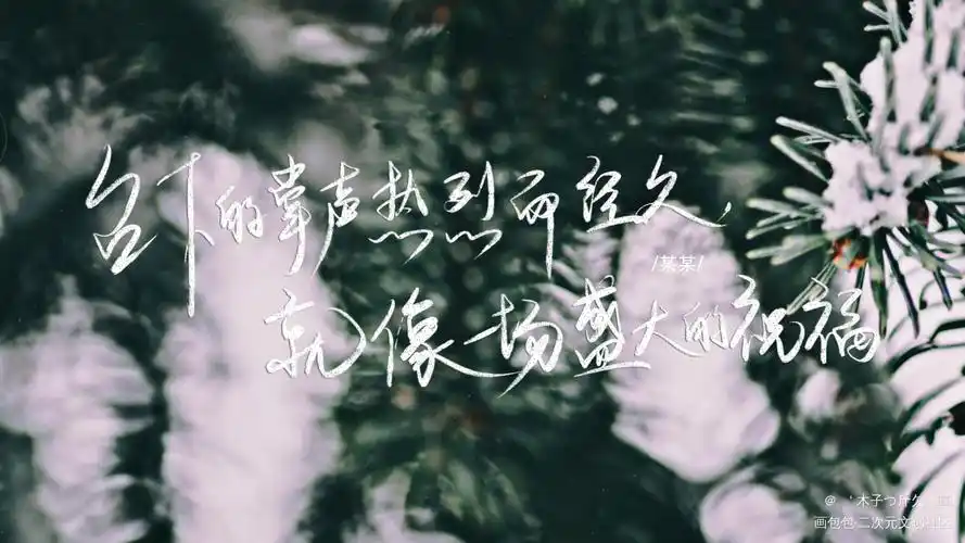 某某_某某原耽语录字体设计板写绘画作品