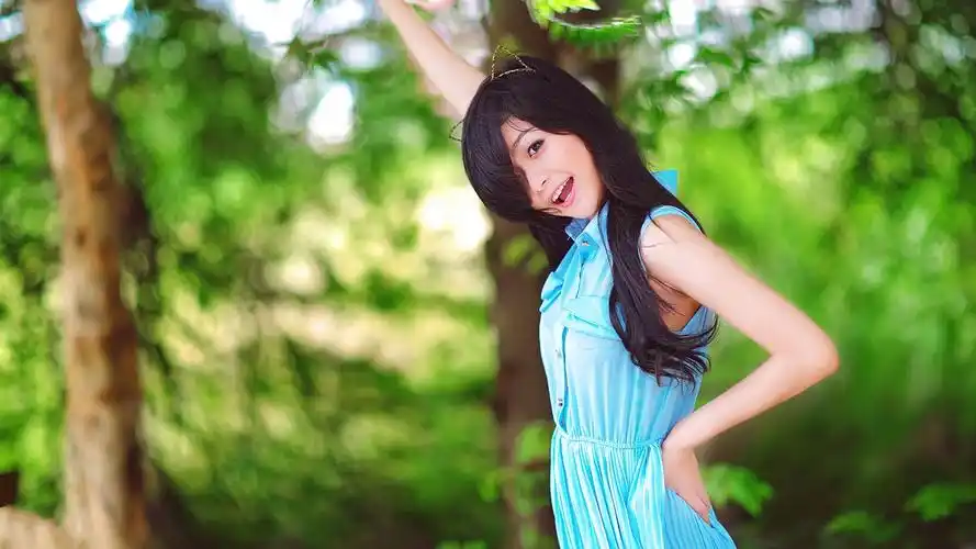 可爱清新邻家女孩电脑桌面壁纸高清大图预览1920x1080_美女壁纸下载