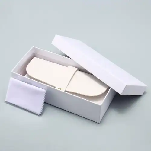 批发新款高端太阳眼镜盒套装pu软包皮盒镜袋镜布外盒墨镜盒子套装-阿