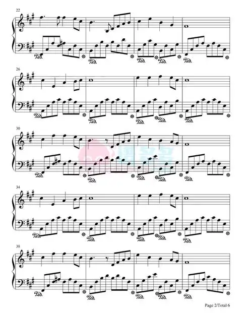 酒醉的蝴蝶钢琴谱