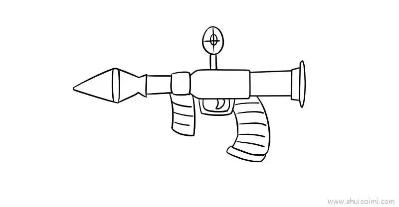 火箭筒教程儿童画怎么画火箭筒教程简笔画图片大全