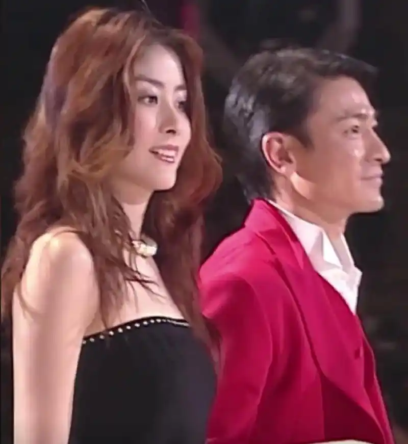 刘德华   陈慧琳 凭借一首情歌"我想我不够爱你"在2000年横扫各大颁奖