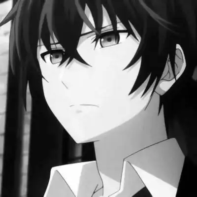 黑白男漫头 个性好看的高清黑白动画头像男_男生动漫头像_头像屋