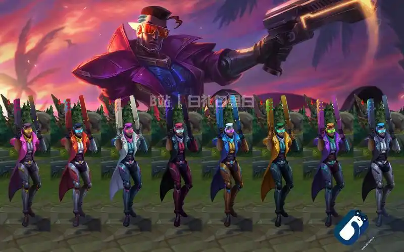 【英雄联盟】德玛西亚警官 卢锡安 t3皮肤/全炫彩 特效&3d展示