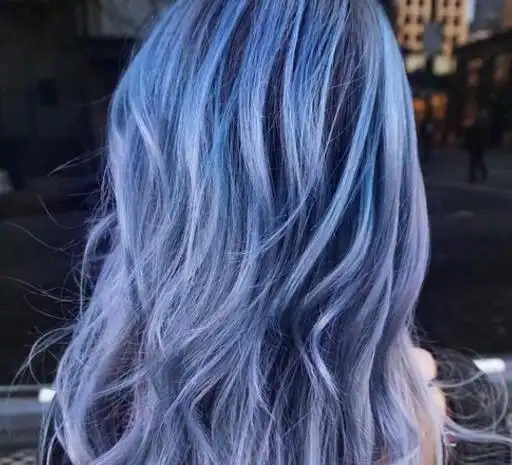 深灰蓝色发型图片三种灰色系染发时尚刷屏中