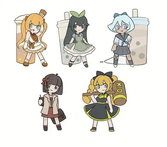 原创饮料拟人101果汁奶茶练习生03