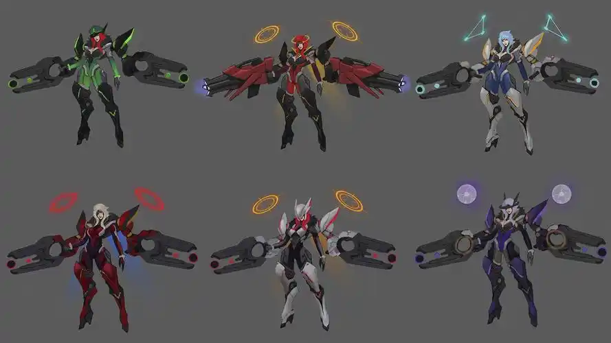 lol厄运小姐武装战姬t2皮肤所有造型一览,可变换四种不同造型!