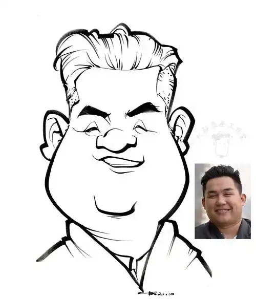 2015年大叔漫画工作室,以肖像漫画似颜绘为主题,开办成人培训课堂